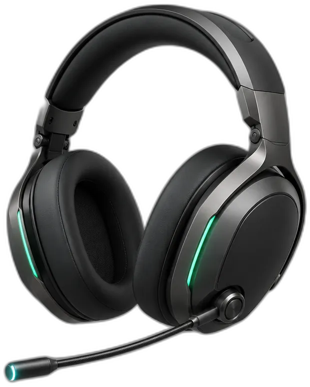 Futuristisches Pilot-Headset mit Mikrofon